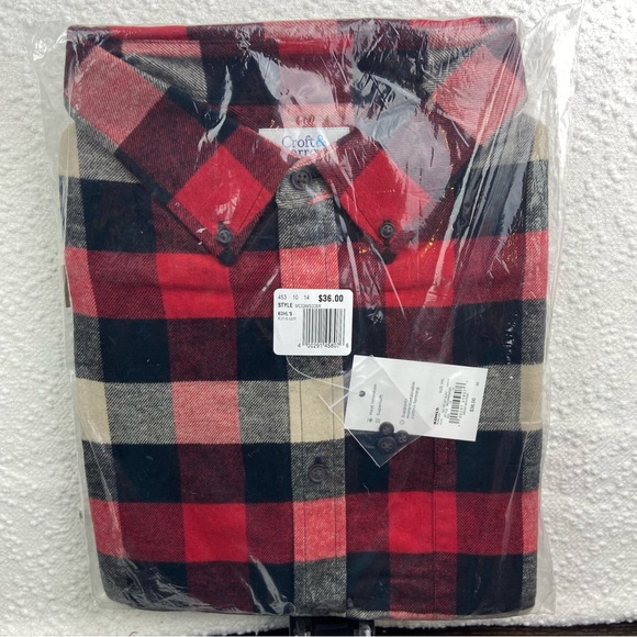 Men’s Red and Black Plaid flannel Shirt. Size XXL. - Picture 1 of 5